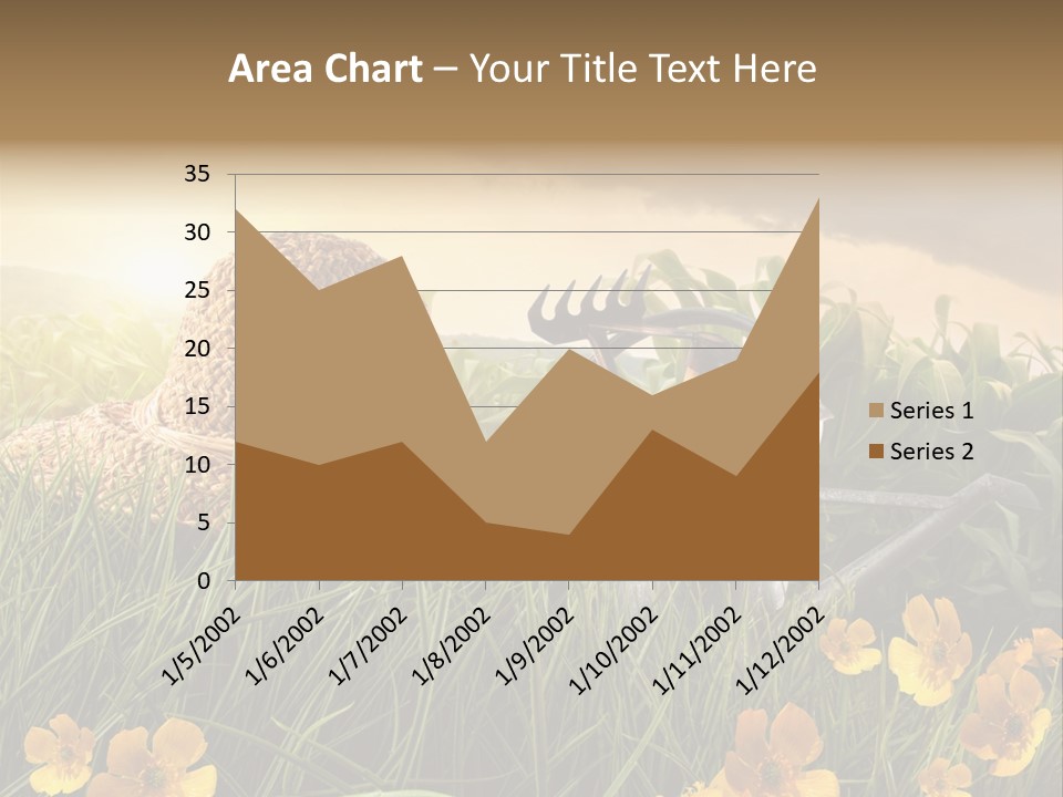 Colorful Summertime Plant PowerPoint Template