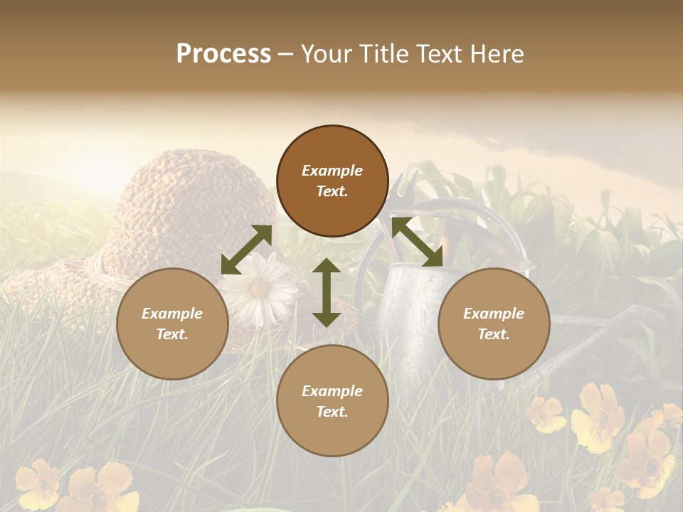 Colorful Summertime Plant PowerPoint Template