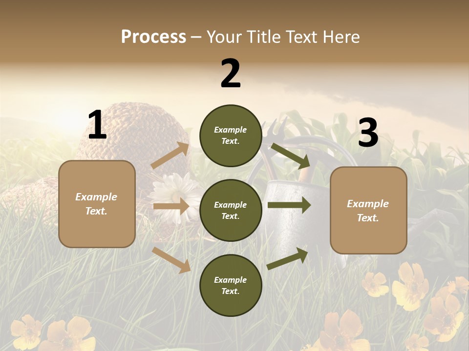 Colorful Summertime Plant PowerPoint Template