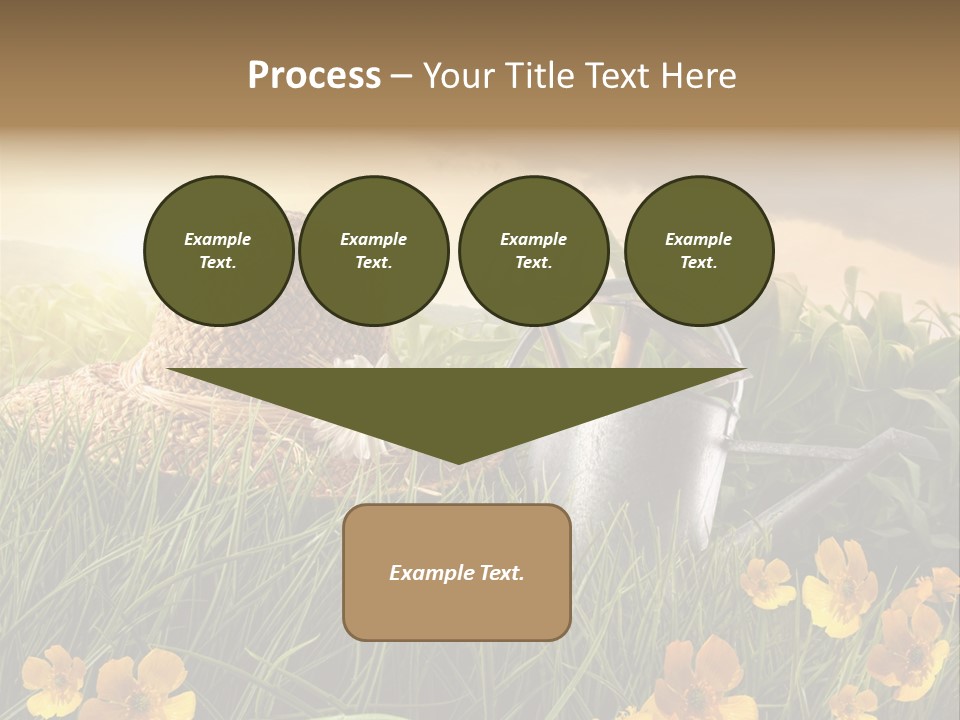 Colorful Summertime Plant PowerPoint Template