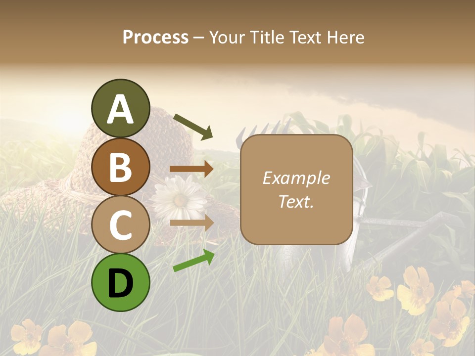 Colorful Summertime Plant PowerPoint Template