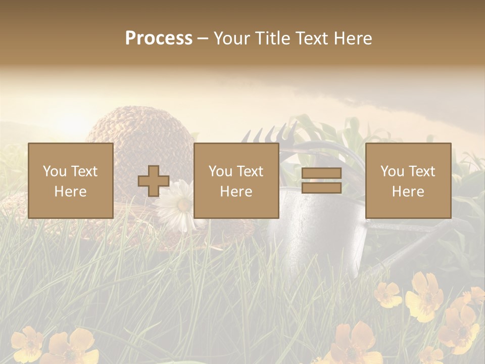 Colorful Summertime Plant PowerPoint Template