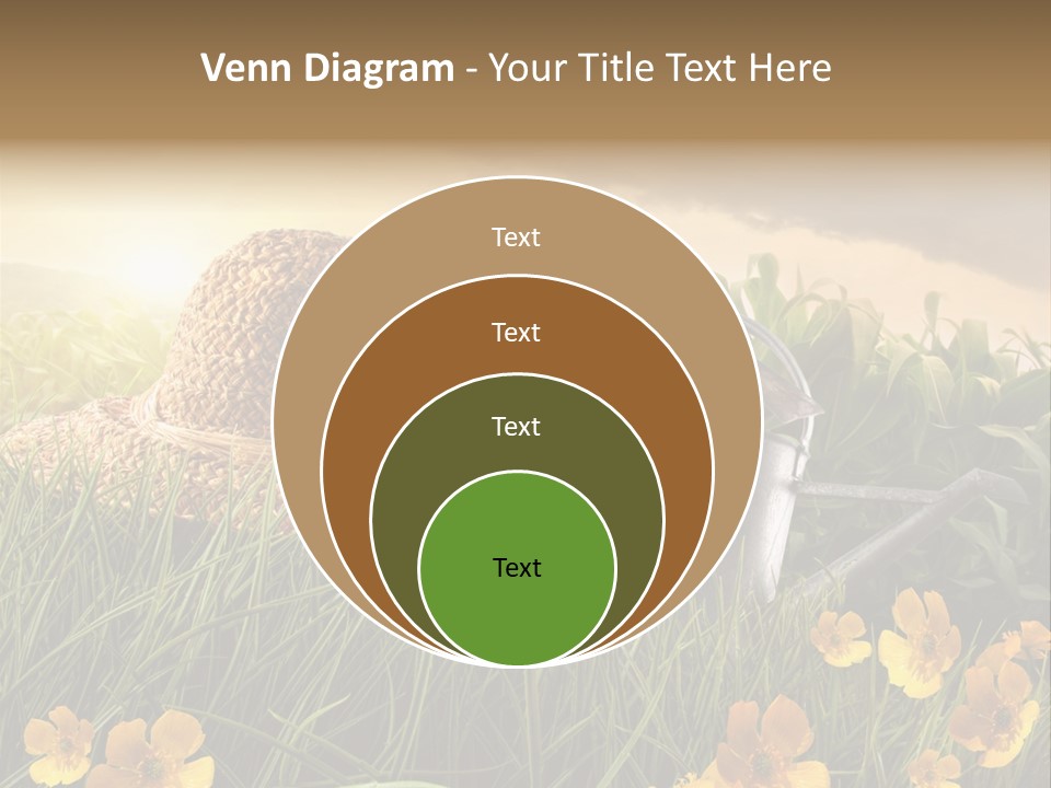 Colorful Summertime Plant PowerPoint Template