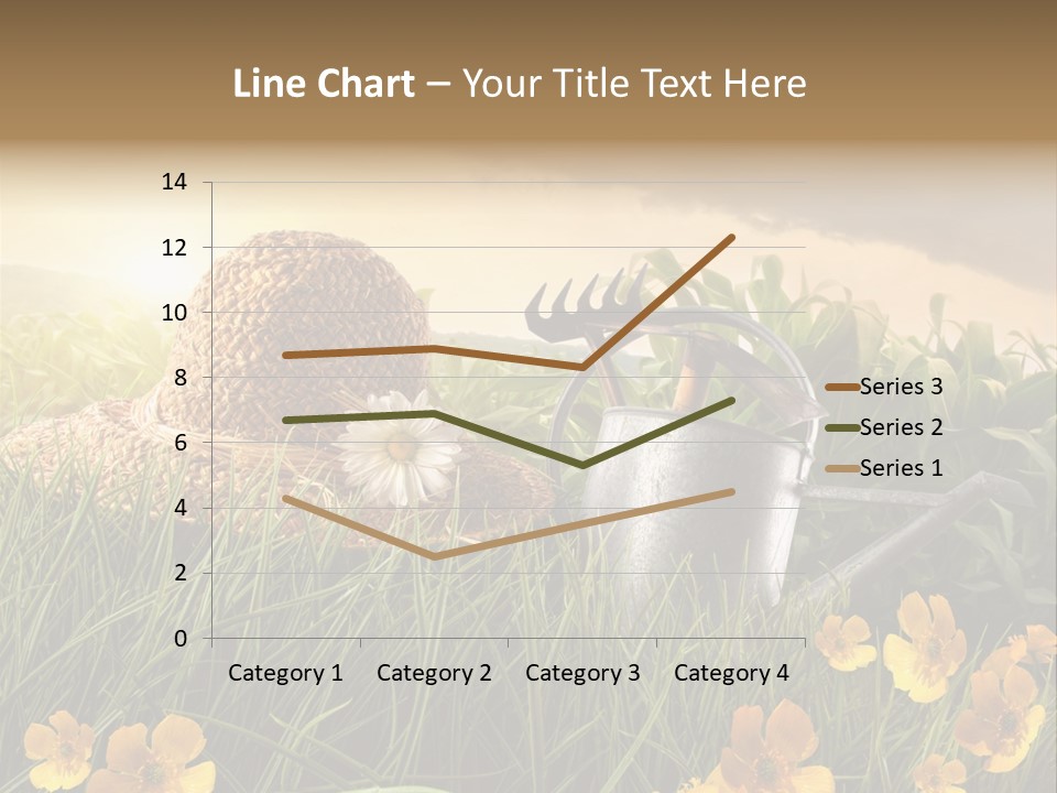 Colorful Summertime Plant PowerPoint Template