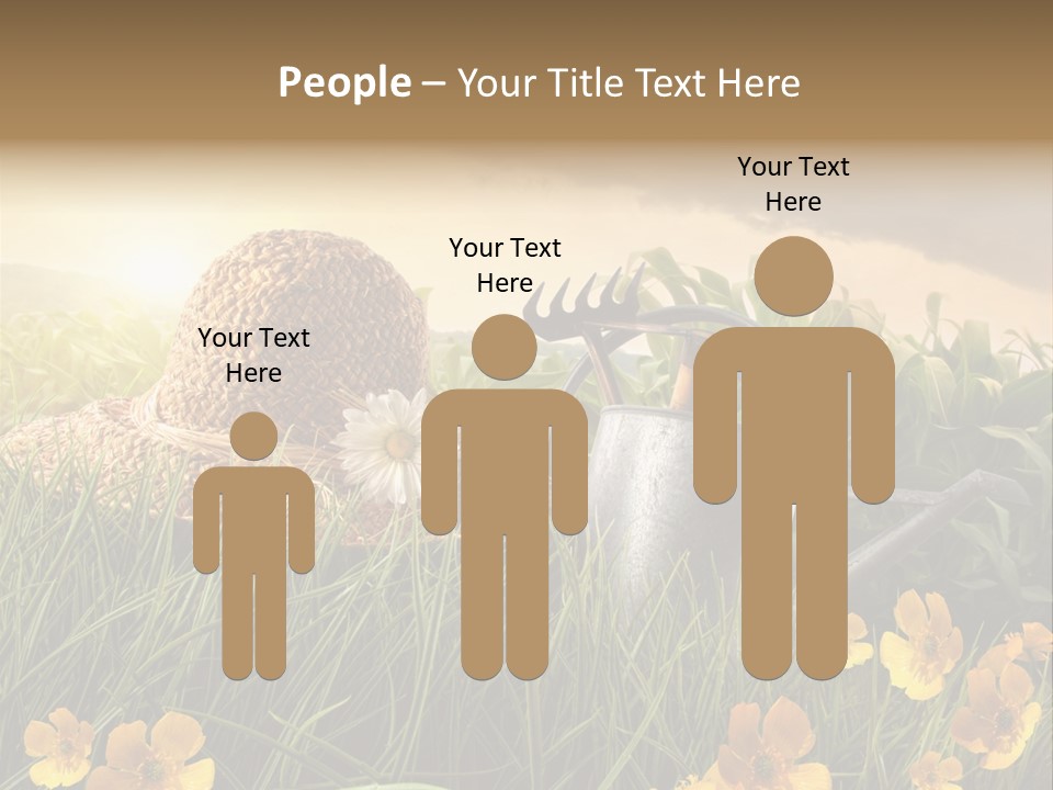 Colorful Summertime Plant PowerPoint Template