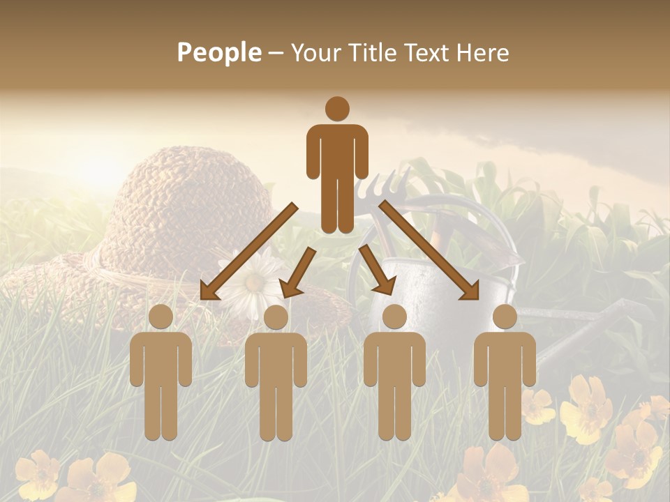 Colorful Summertime Plant PowerPoint Template