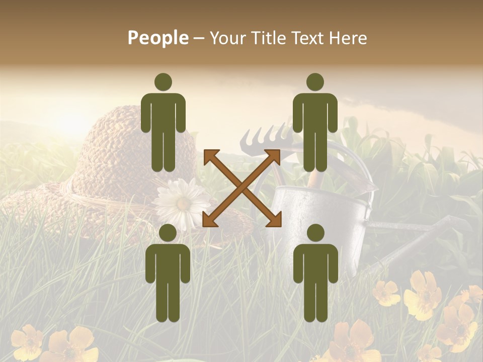 Colorful Summertime Plant PowerPoint Template