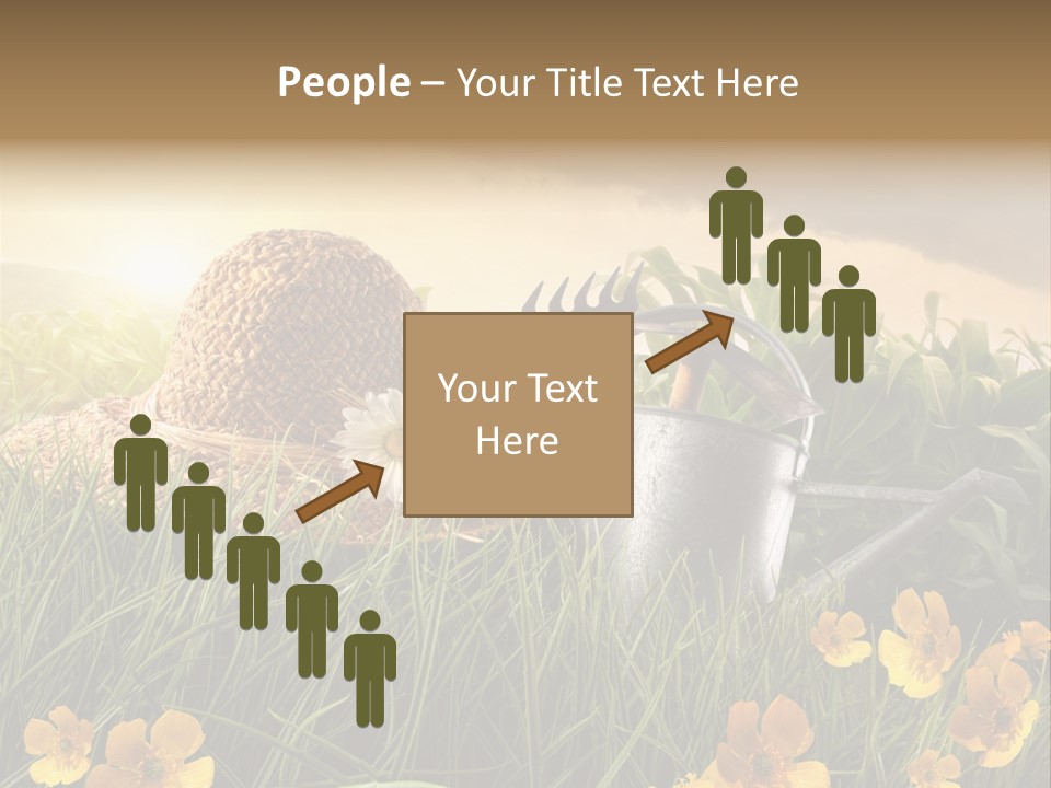 Colorful Summertime Plant PowerPoint Template