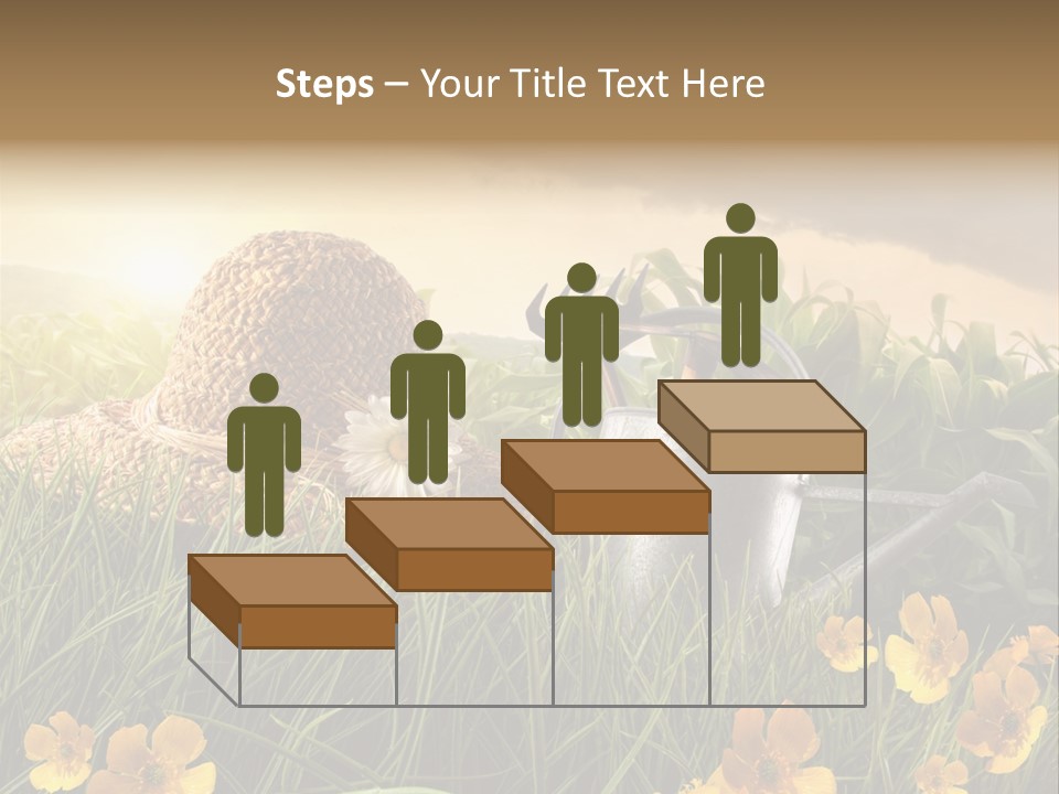 Colorful Summertime Plant PowerPoint Template