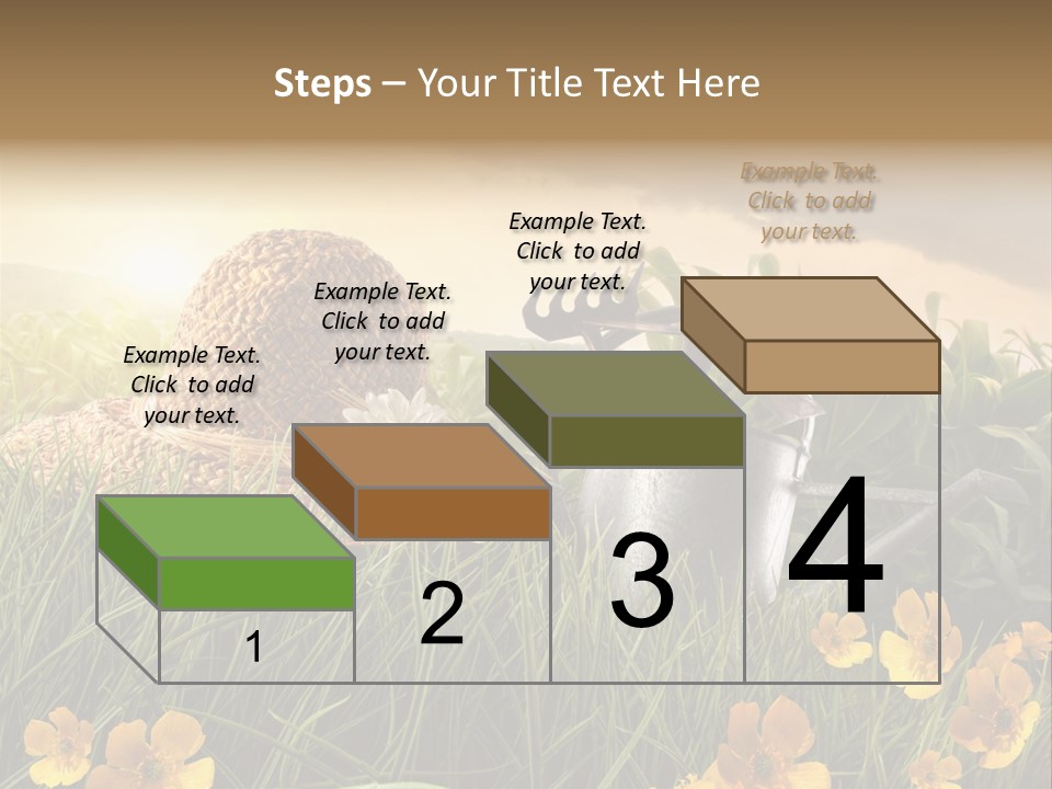 Colorful Summertime Plant PowerPoint Template