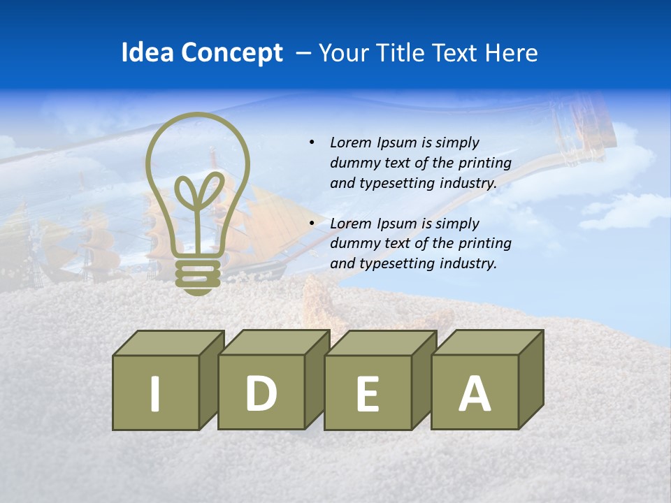 Tropical Cloud Wash PowerPoint Template