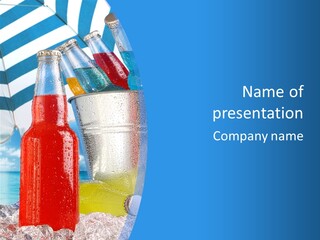 Flavour Crushed Bottle PowerPoint Template