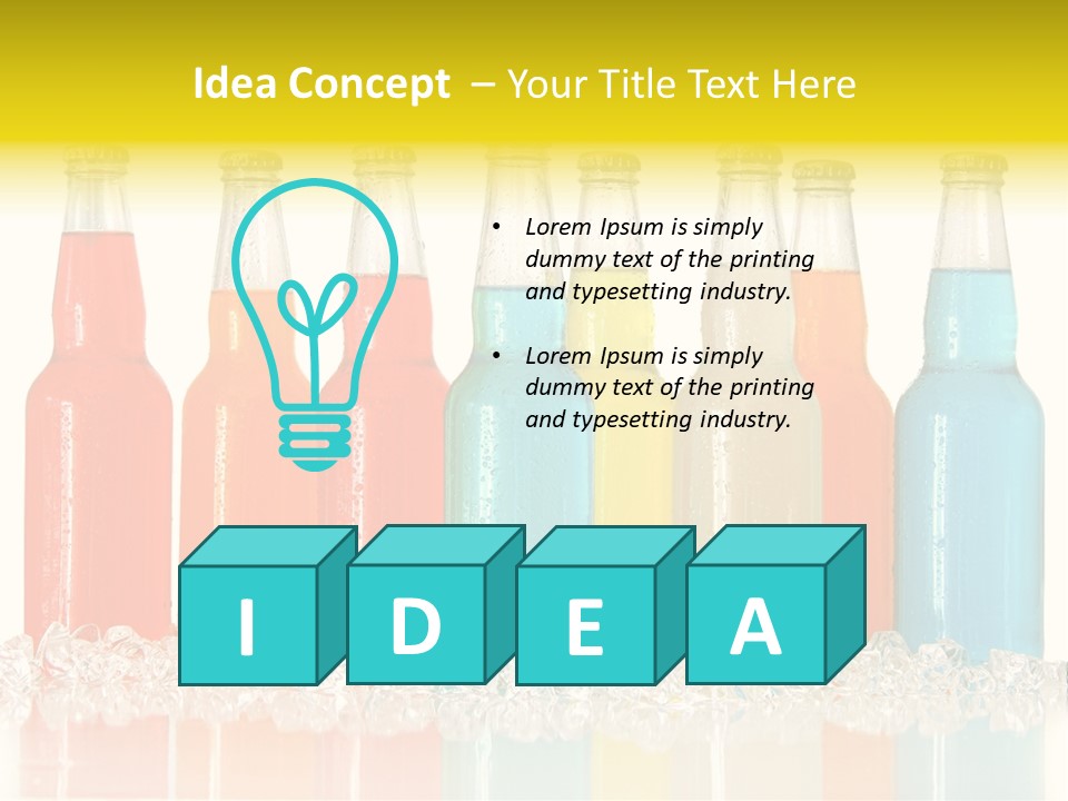 Image Cube Glacue PowerPoint Template