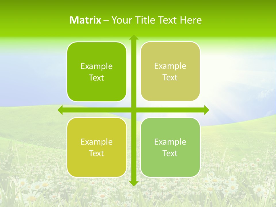 Season Flower Lawn PowerPoint Template