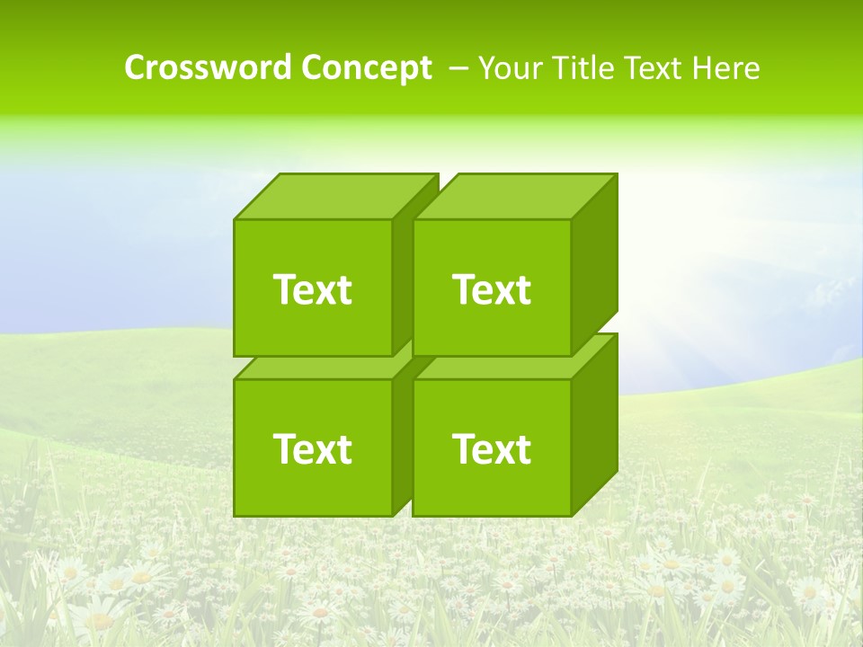 Season Flower Lawn PowerPoint Template