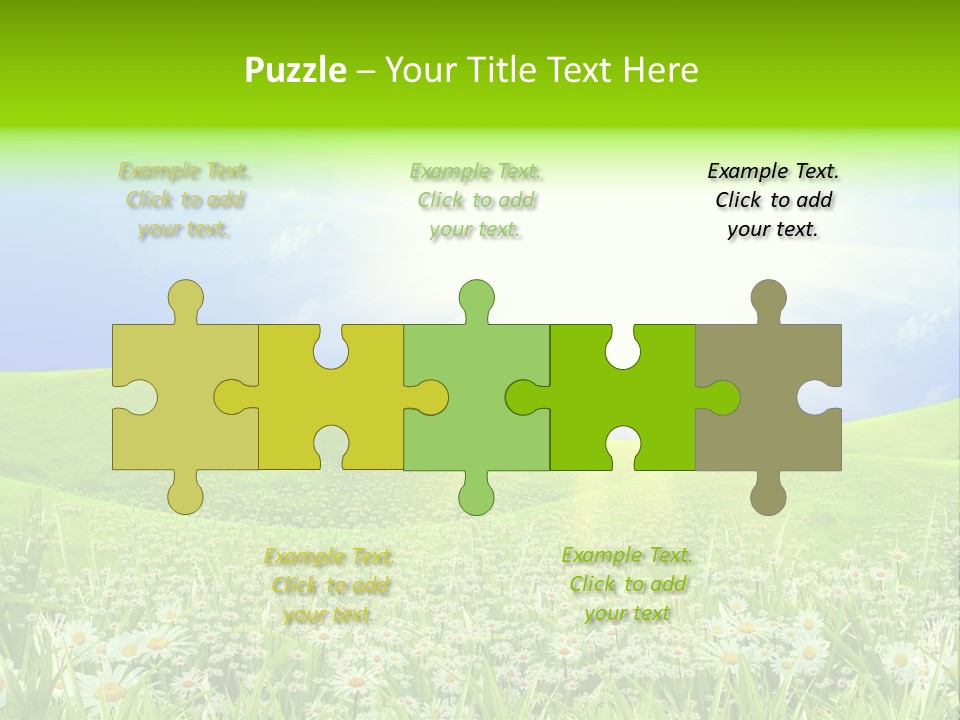 Season Flower Lawn PowerPoint Template