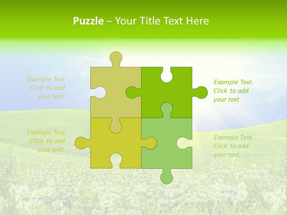 Season Flower Lawn PowerPoint Template