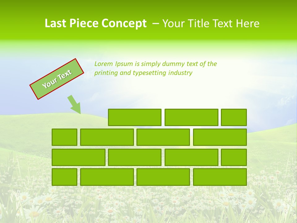 Season Flower Lawn PowerPoint Template