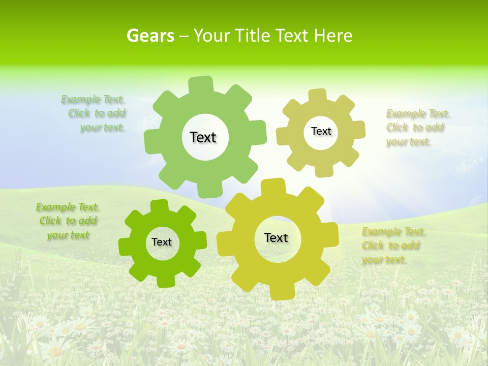 Season Flower Lawn PowerPoint Template