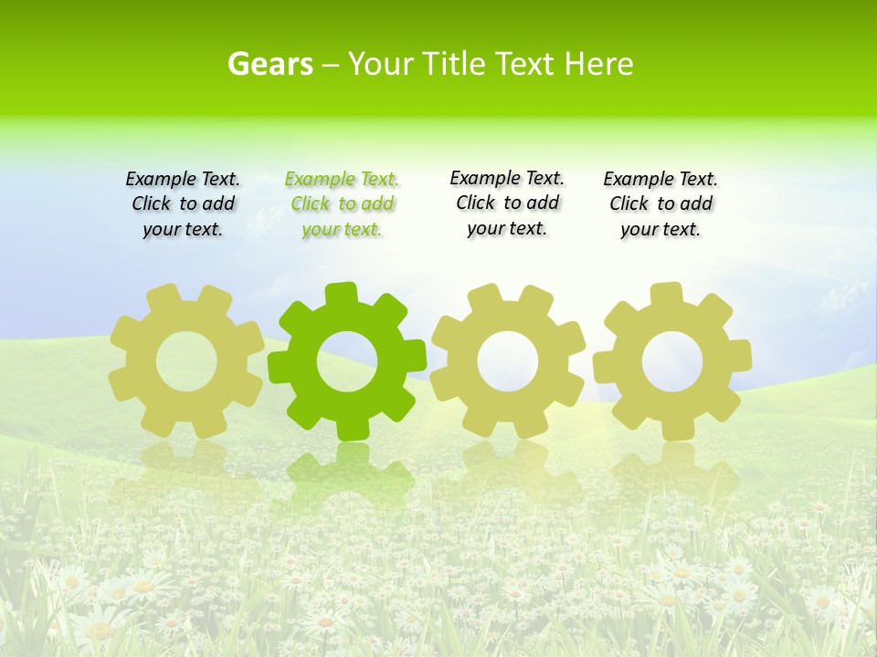 Season Flower Lawn PowerPoint Template