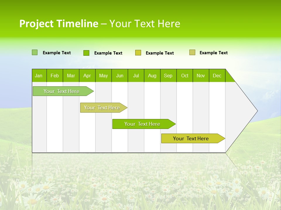 Season Flower Lawn PowerPoint Template