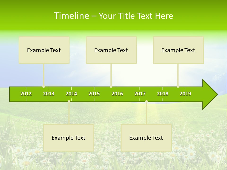 Season Flower Lawn PowerPoint Template