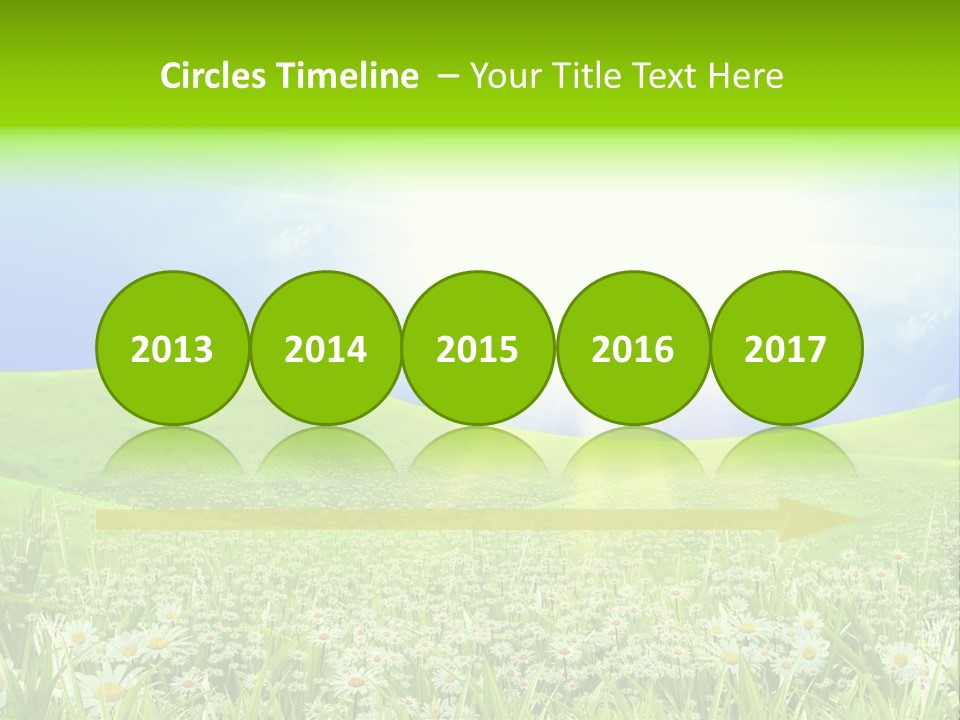 Season Flower Lawn PowerPoint Template