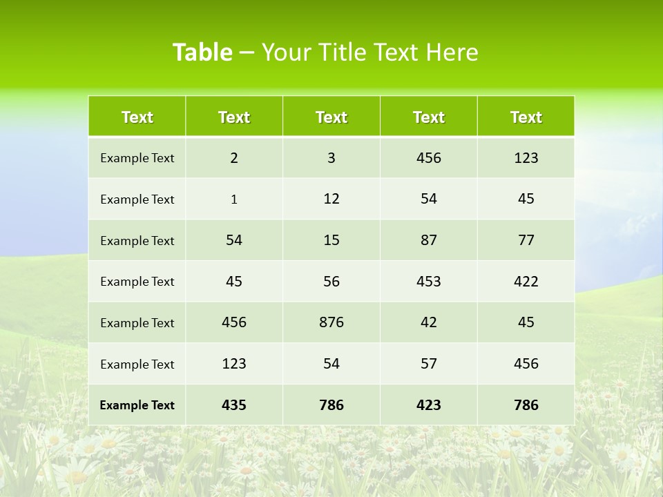 Season Flower Lawn PowerPoint Template