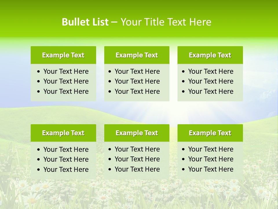 Season Flower Lawn PowerPoint Template