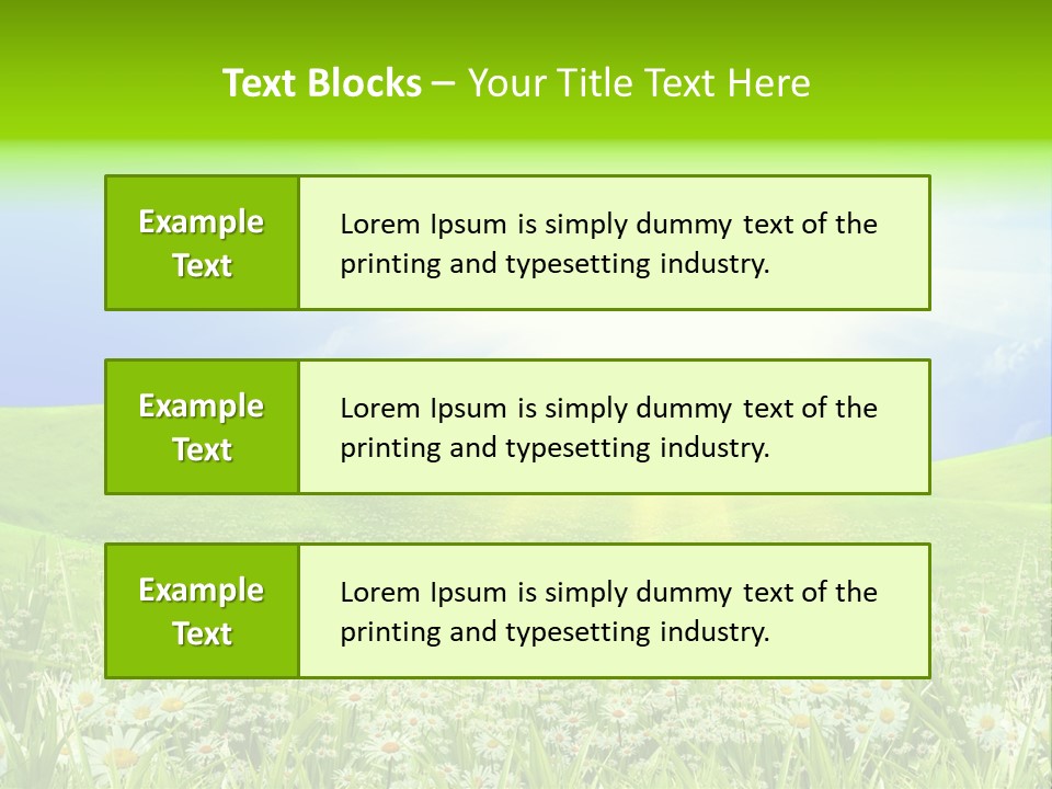 Season Flower Lawn PowerPoint Template