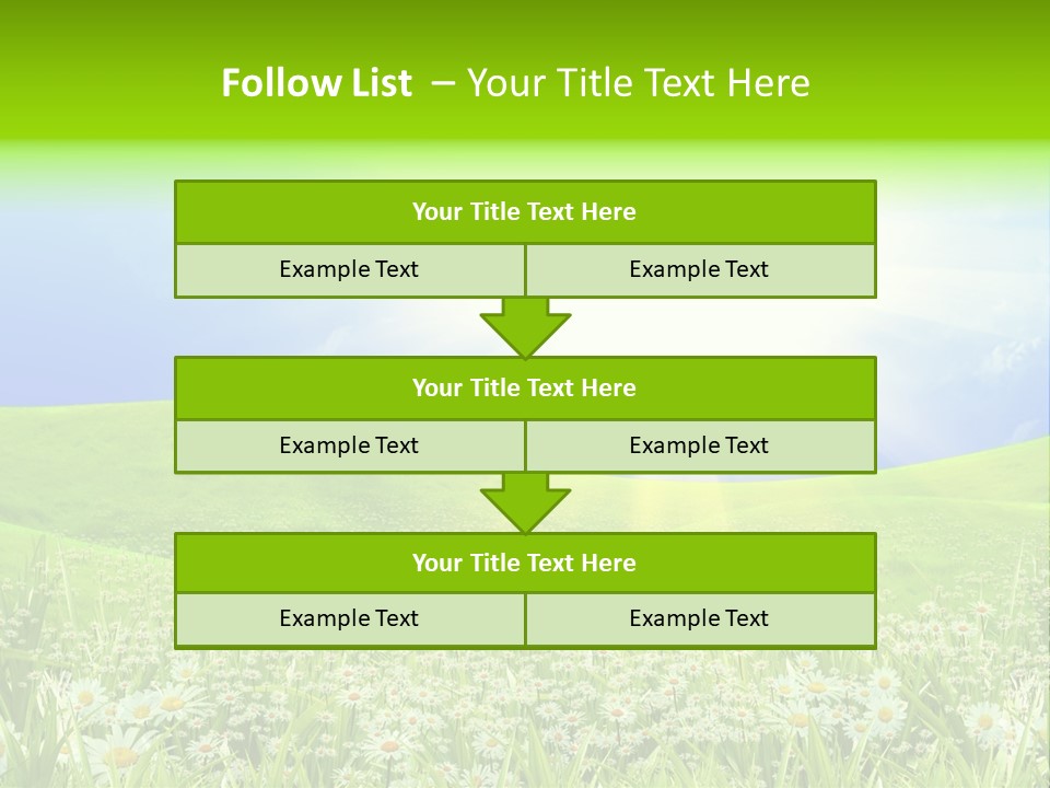 Season Flower Lawn PowerPoint Template