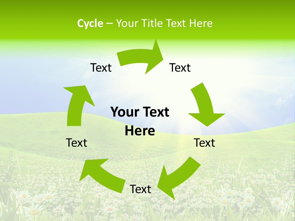 Season Flower Lawn PowerPoint Template