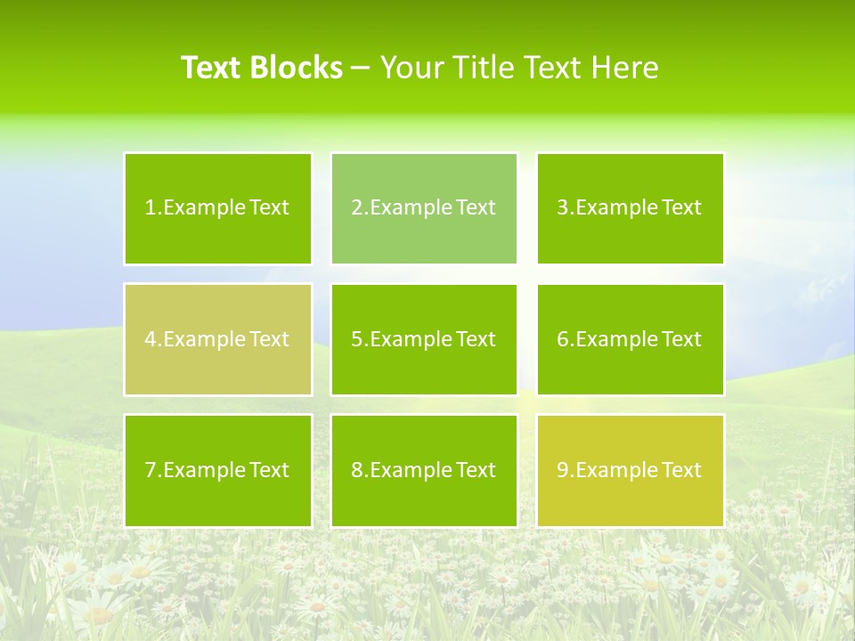 Season Flower Lawn PowerPoint Template