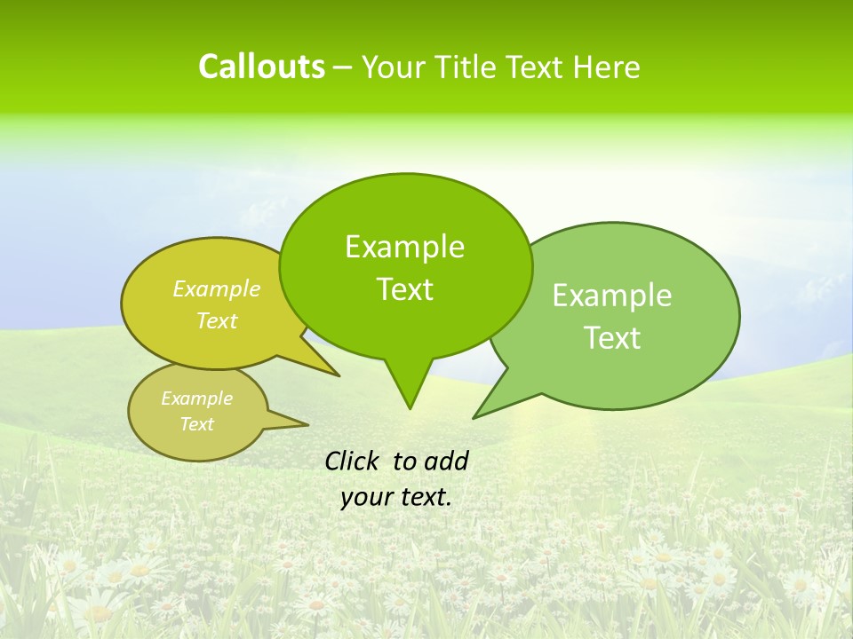 Season Flower Lawn PowerPoint Template