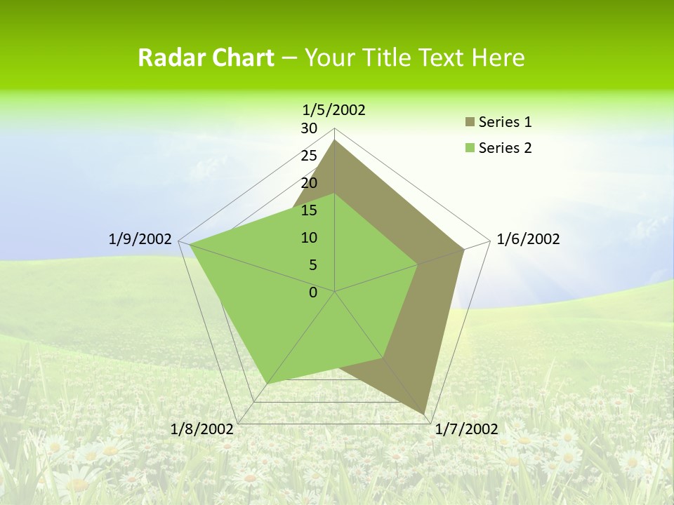 Season Flower Lawn PowerPoint Template
