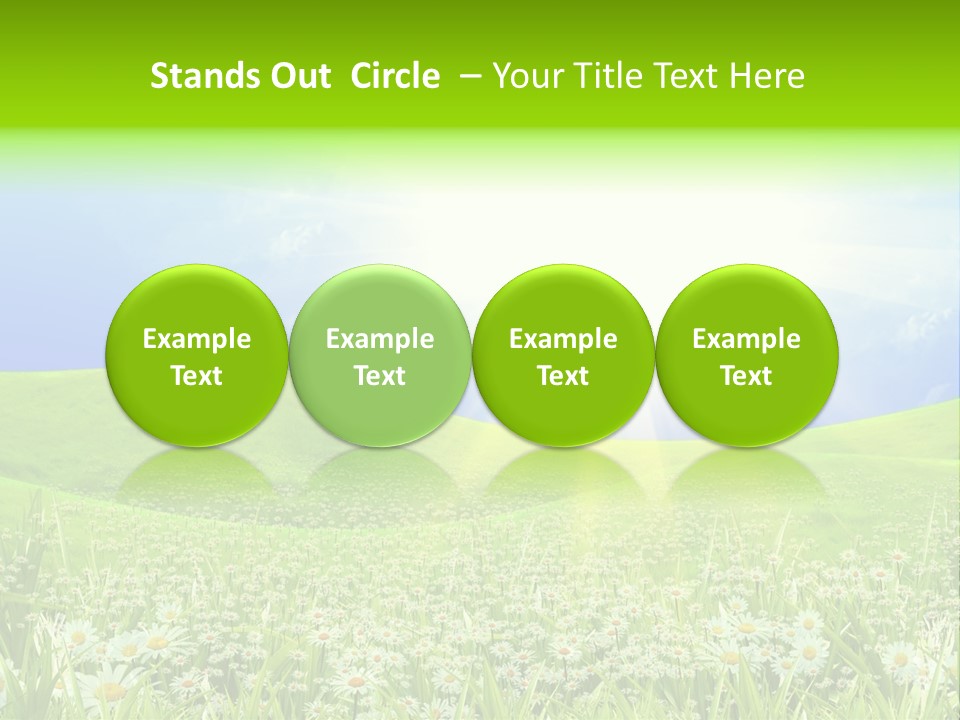 Season Flower Lawn PowerPoint Template