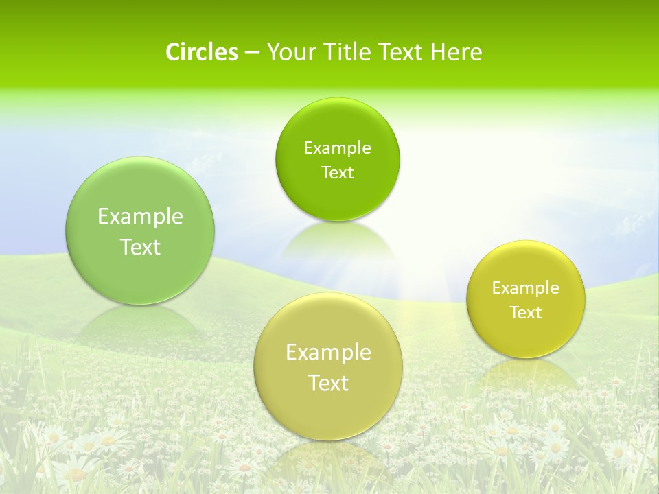 Season Flower Lawn PowerPoint Template