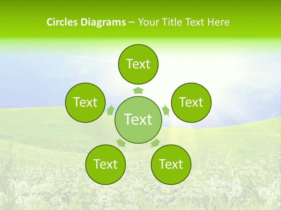 Season Flower Lawn PowerPoint Template