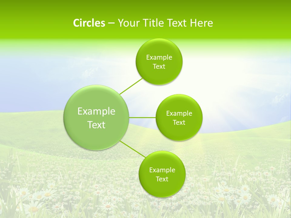 Season Flower Lawn PowerPoint Template