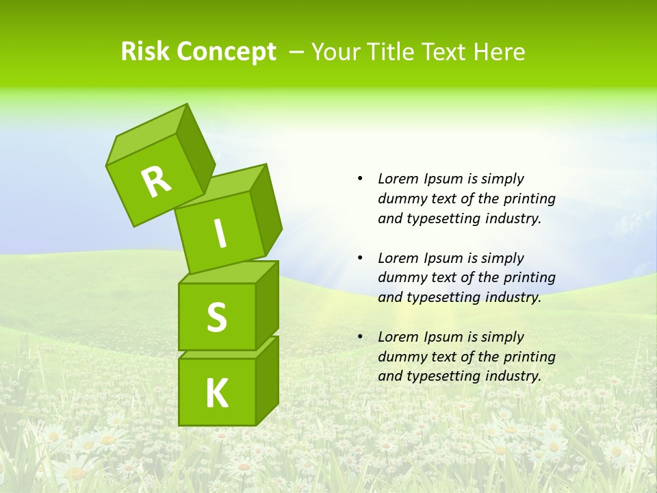 Season Flower Lawn PowerPoint Template