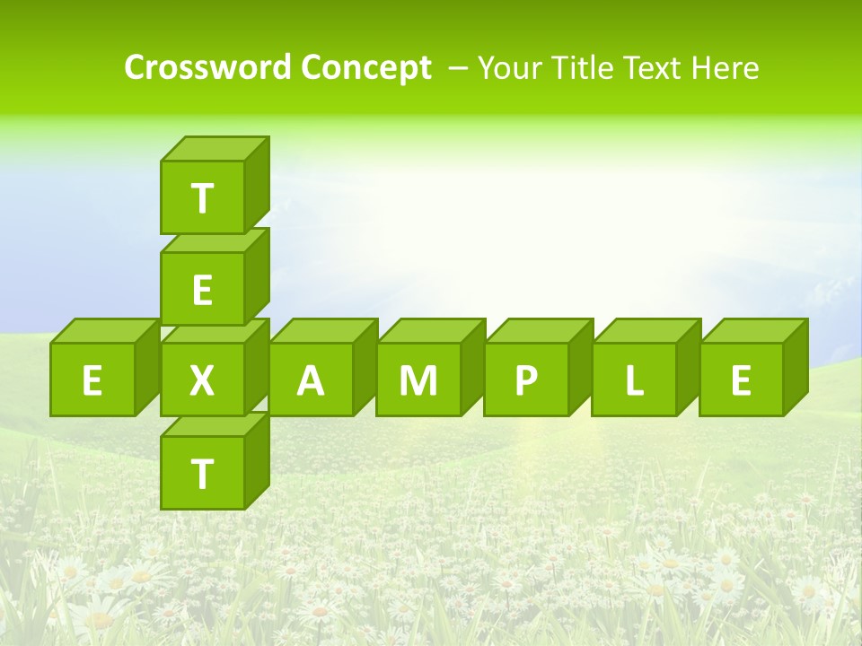 Season Flower Lawn PowerPoint Template