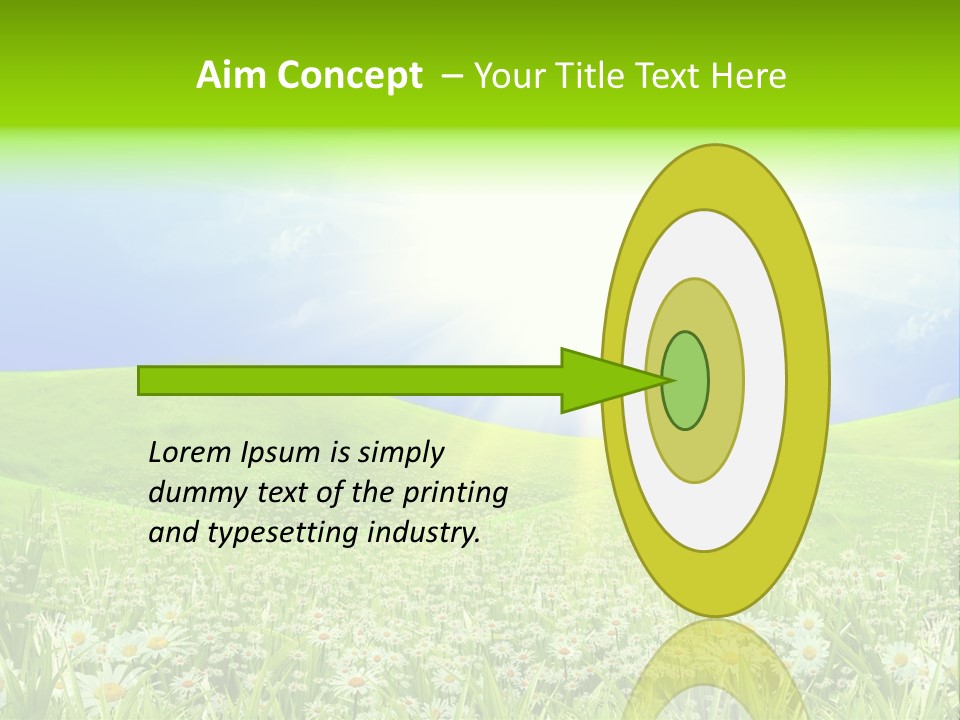 Season Flower Lawn PowerPoint Template