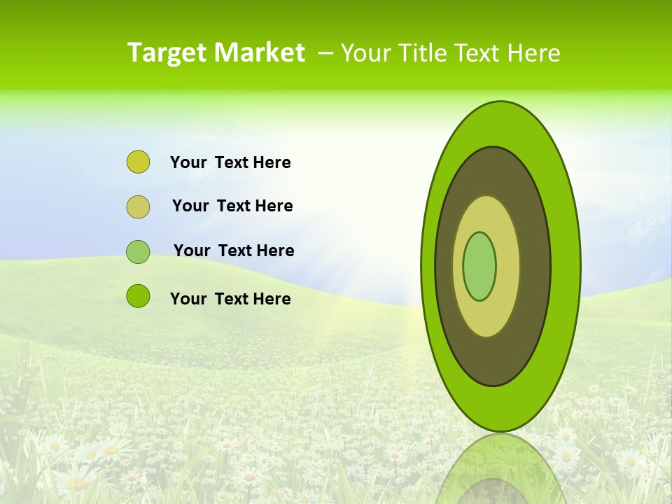 Season Flower Lawn PowerPoint Template