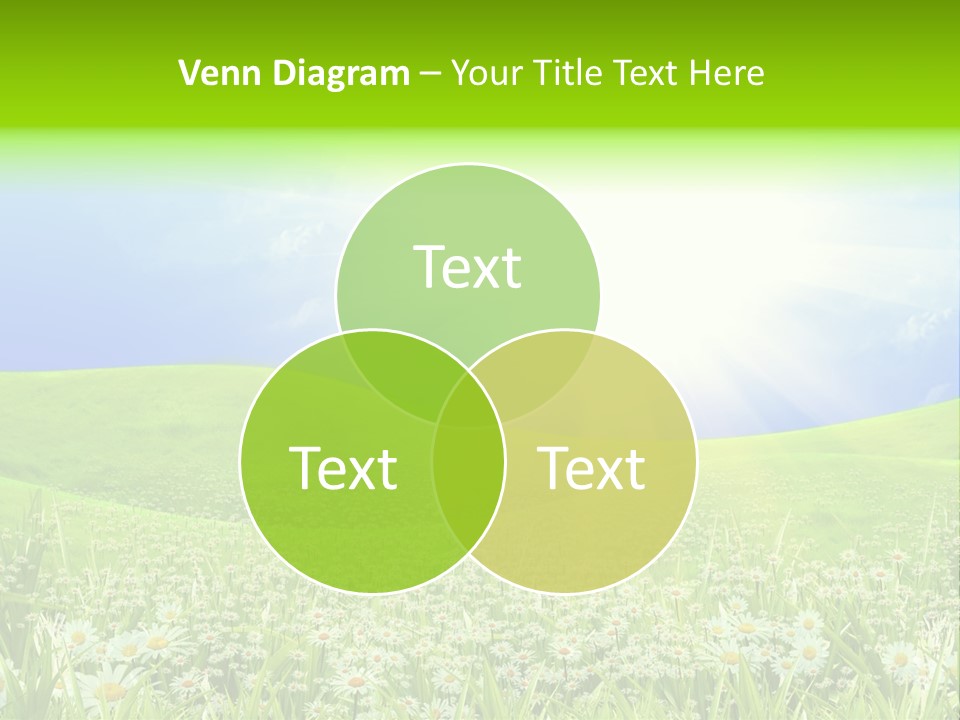 Season Flower Lawn PowerPoint Template