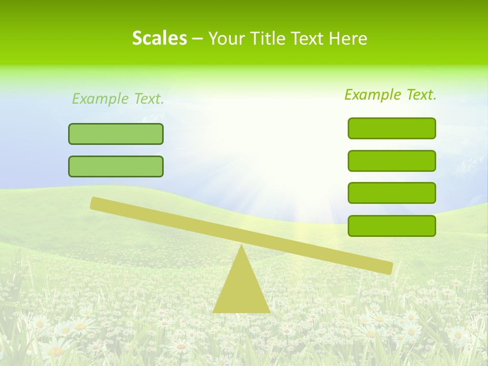 Season Flower Lawn PowerPoint Template