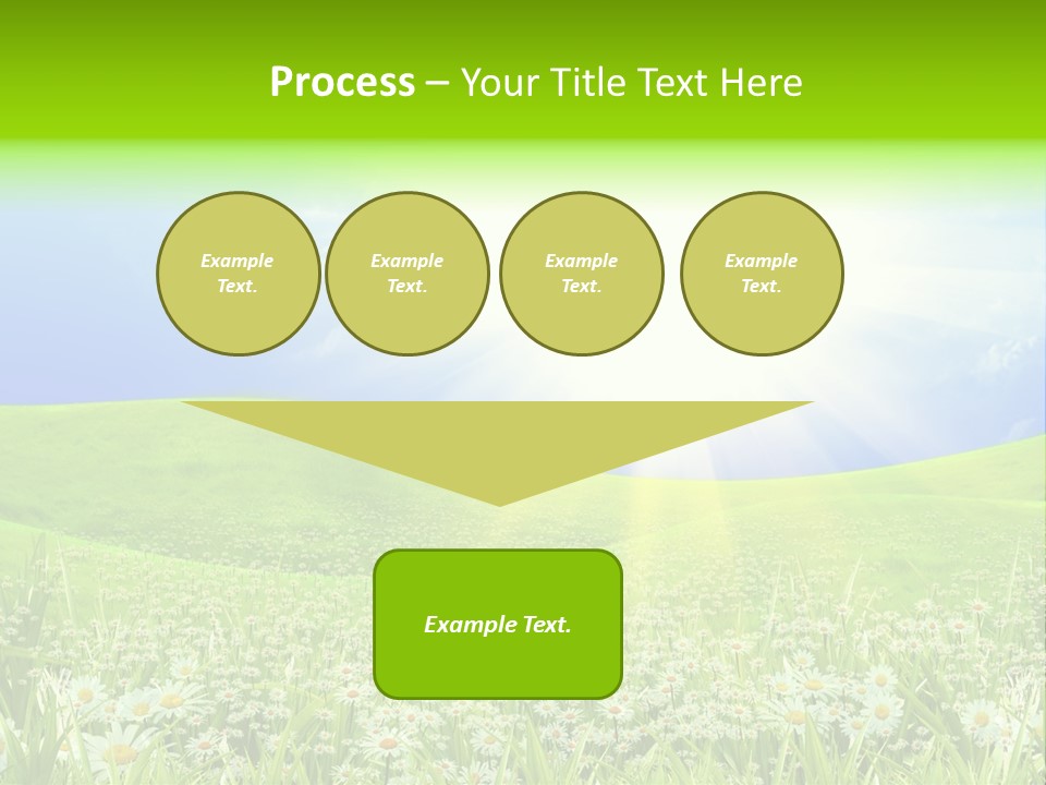 Season Flower Lawn PowerPoint Template