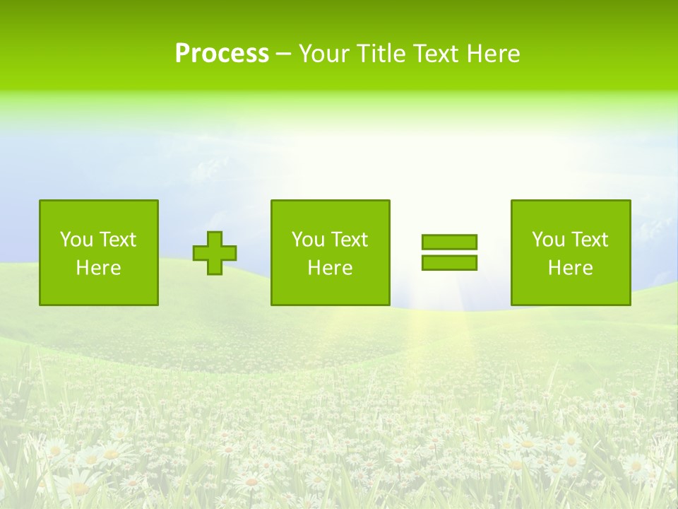 Season Flower Lawn PowerPoint Template