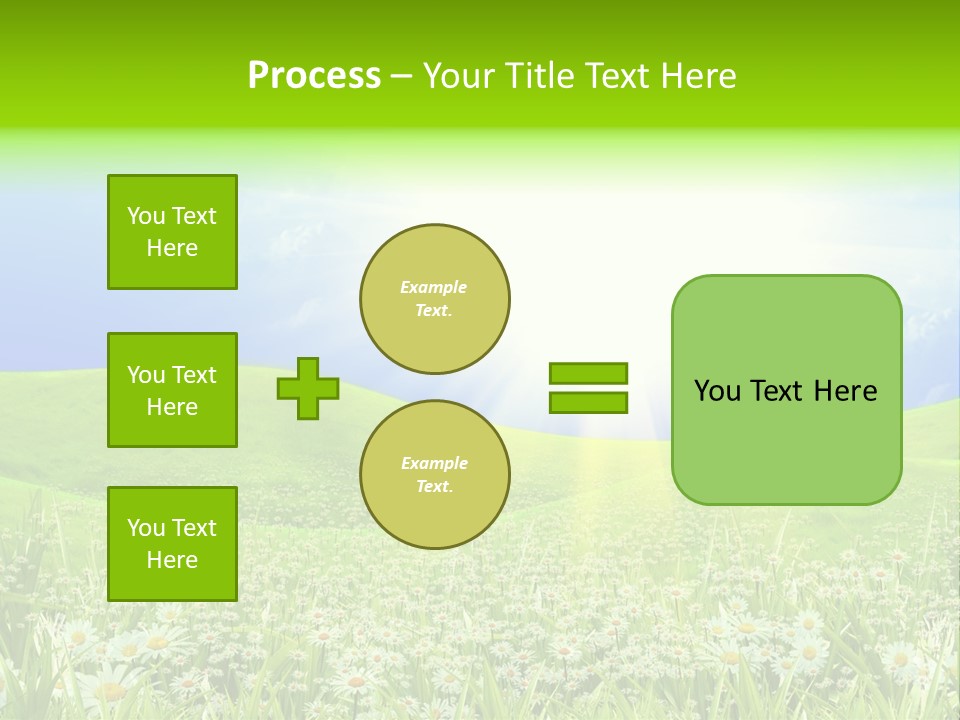 Season Flower Lawn PowerPoint Template