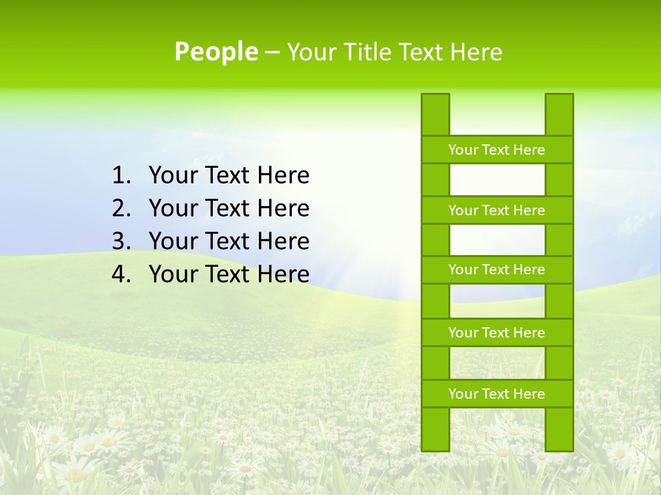 Season Flower Lawn PowerPoint Template