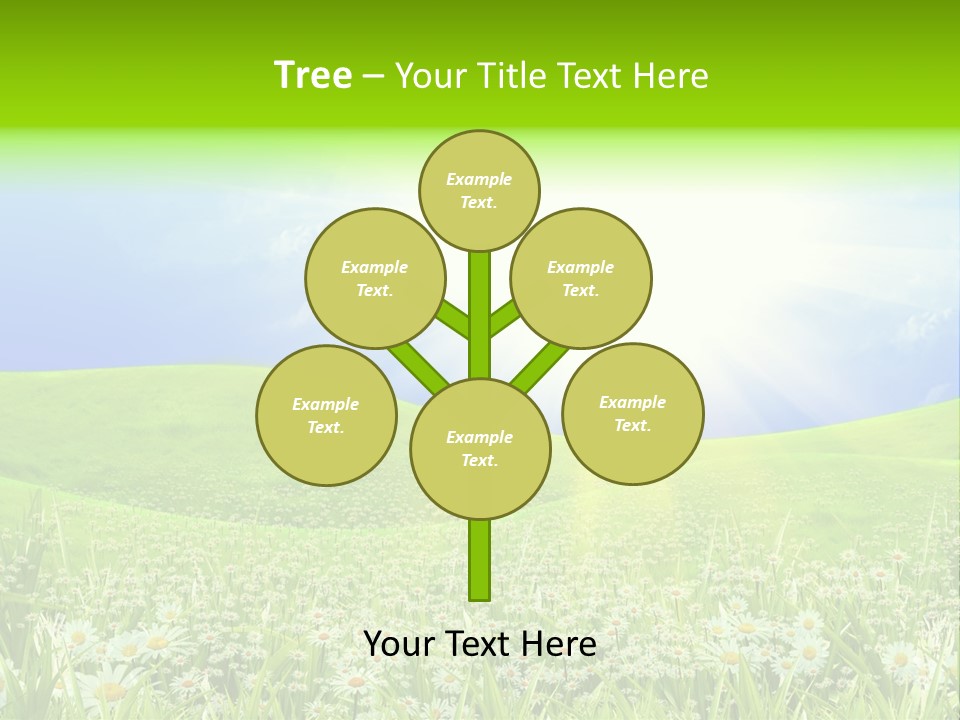 Season Flower Lawn PowerPoint Template
